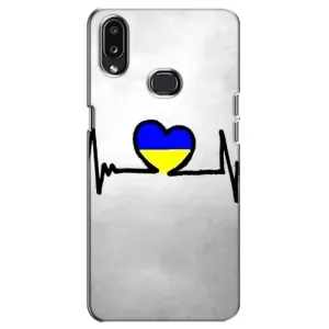 Силиконовый Чехол на Samsung Galaxy A10s (A107) (Я-Украина) (Украинская кардиограмма)