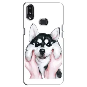 Бампер для Samsung Galaxy A10s (A107) с картинкой "Песики" (Собака Хаски)