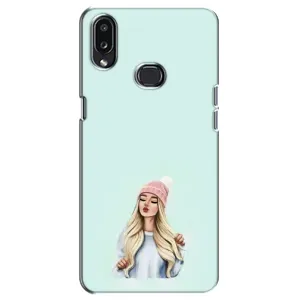 Силіконовый Чохол на Samsung Galaxy A10s (A107) з картинкой Модных девушек (В шапці)