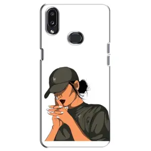 Силіконовый Чохол на Samsung Galaxy A10s (A107) з картинкой Модных девушек (У зеленому)