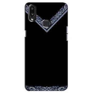 Силиконовый Чехол на Samsung Galaxy A10s (A107) (Воротник вышиванки)