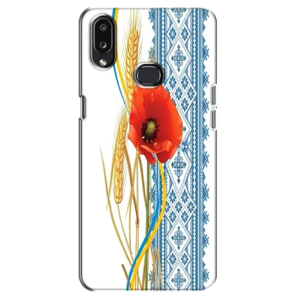 Чехол с рисунком «Вышиванка с цветком» для Samsung Galaxy A10s (A107) Чехол с рисунком «Вышиванка с цветком» для Samsung Galaxy A10s (A107)
