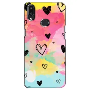 Чехлы с тематикой "Маленькие Сердечки" на Samsung Galaxy A10s (A107) (Яркие сердечки)