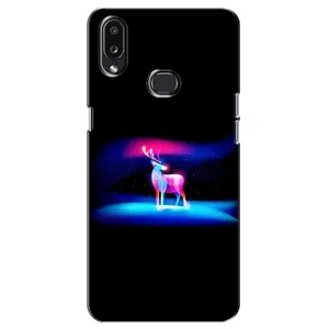Силиконовый бампер с картинкой животных для Samsung Galaxy A10s (A107) (Яркий олень)