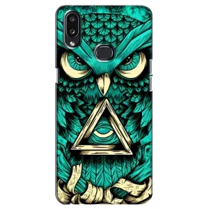 Чехлы с принтом СОВЫ для Samsung Galaxy A10s (A107) (Зеленая сова)