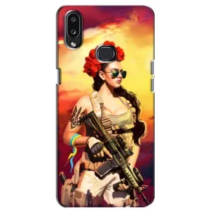 ЗСУ Чехлы (TPU) для Samsung Galaxy A10s (A107) (Женщина солдат)