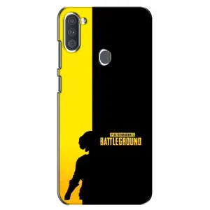 Чехол (TPU) с картинкой "Лого Пабг" на Самсунг Галакси А11 (Battlegrounds)
