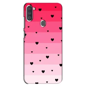 Чехлы с тематикой "Маленькие Сердечки" на Samsung Galaxy A11 (A115) (Чорные сердечки)