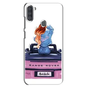 Силиконовый Чехол на Samsung Galaxy A11 (A115) с картинкой Стильных Девушек (Девушка на машине)