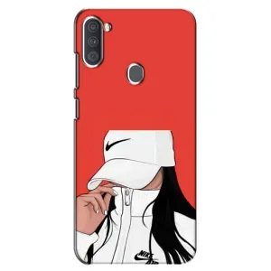 Силиконовый Чехол на Samsung Galaxy A11 (A115) с картинкой Стильных Девушек (Девушка Nike)