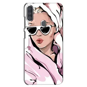 Чехол с картинкой Модные Девчонки Samsung Galaxy A11 (A115) (Девушка в халате)