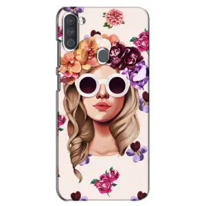 Чехол с картинкой Модные Девчонки Samsung Galaxy A11 (A115) (Девушка в очках)