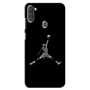 Силиконовый Чехол Nike Air Jordan на Самсунг Галакси А11 (Джордан)