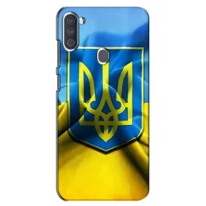 Чехол с картинкой (Патриотический ГЕРБ) на Samsung Galaxy A11 (A115) (Герб и Флаг Украины)