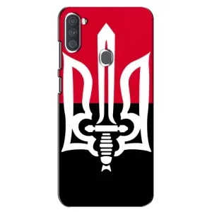 Чехлы УПА (Красно-Чёрный) на Samsung Galaxy A11 (A115) (Герб Украины)