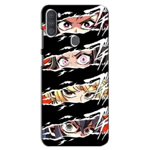 Силиконовые чехлы с глазами Anime для Самсунг Галакси А11 (Глаза на чорном)