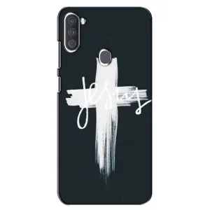 Чехлы для Самсунг Галакси А11 (Крест Иисуса) (Jesus)