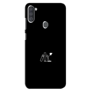 Чехол с картинками на черном фоне для Samsung Galaxy A11 (A115) (Книжки)