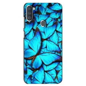 Силиконовый бампер с картинкой животных для Samsung Galaxy A11 (A115) (Крылья бабочек)
