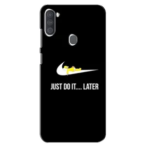 Силиконовый Чехол на Samsung Galaxy A11 (A115) с картинкой Nike (Later)