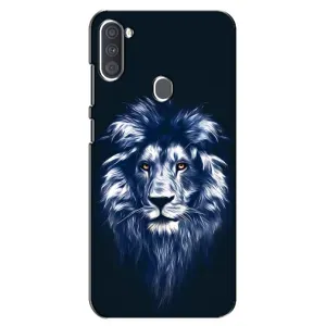 Чехол с картинкой на Samsung Galaxy A11 (A115) (Лев - синий)
