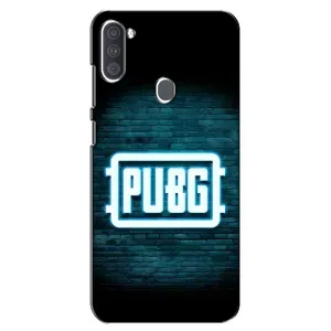 Чехол (TPU) с картинкой "Лого Пабг" на Самсунг Галакси А11 (Лого PUBG)