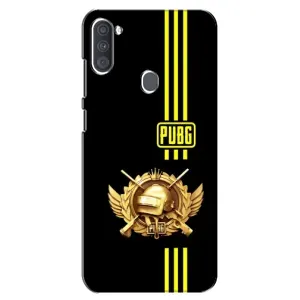 Чехол (TPU) с картинкой "Лого Пабг" на Самсунг Галакси А11 (Лого PUPG)