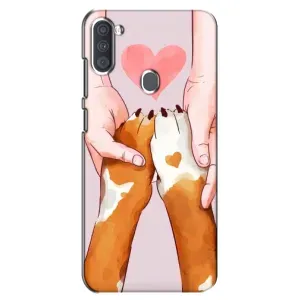 Чехол (ТПУ) Милые собачки для Samsung Galaxy A11 (A115) (Любовь к собакам)