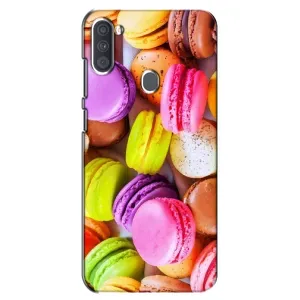 Чехол с изображением вкусной еды для Samsung Galaxy A11 (A115) (Макаруны)