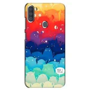 Силиконовый чехол с котиком для Samsung Galaxy A11 (A115) (Mew)