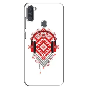Силиконовый Чехол на Samsung Galaxy A11 (A115) с картинкой Вышиванки (Модная вышиванка)