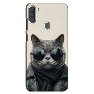Чехол на тематику: Коты для Samsung Galaxy A11 (A115) (Модный кот)