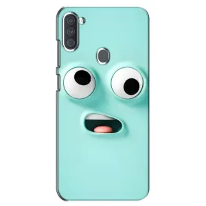 Силиконовые Чехлы (смешные стикеры) для Samsung Galaxy A11 (A115) (Забавное мятное лицо)