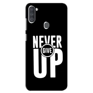 Силиконовый Чехол на Samsung Galaxy A11 (A115) с картинкой Nike (Never Give UP)