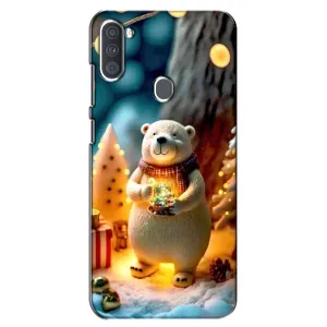 Чехлы на Новый Год Samsung Galaxy A11 (A115) (Новогодний ведмеженок)
