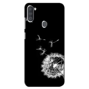Силіконовий Чохол з кульбабками на Samsung Galaxy A11 (A115) (Кульбабка на чорному)