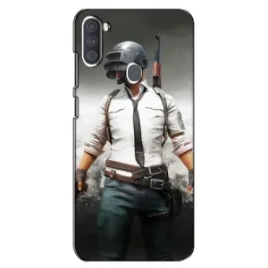 Силиконовый чехол с картинкой "Герой Pubg" на Samsung Galaxy A11 (A115) (Пабг)