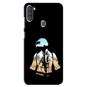 Силиконовый чехол с картинкой "Герой Pubg" на Samsung Galaxy A11 (A115) (Пубг мен)