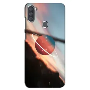 Чехол (ТПУ) с планетами на Samsung Galaxy A11 (A115) (Сатурн)