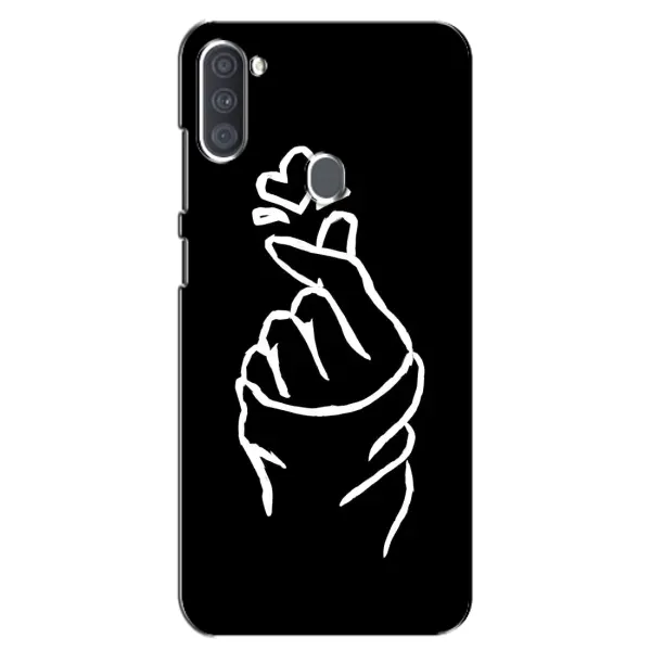 Чехол с рисунком «Сердце на черном» для Samsung Galaxy A11 (A115) Чехол с рисунком «Сердце на черном» для Samsung Galaxy A11 (A115)