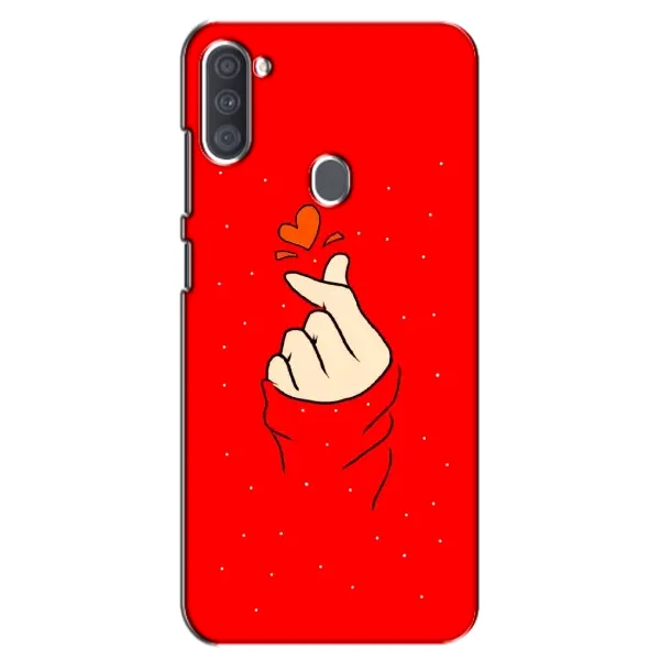 Чехол с рисунком «Сердце на красном» для Samsung Galaxy A11 (A115) Чехол с рисунком «Сердце на красном» для Samsung Galaxy A11 (A115)