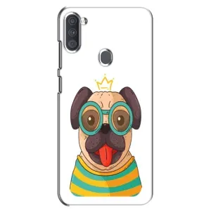 Бампер для Samsung Galaxy A11 (A115) с картинкой "Песики" (Собака Король)
