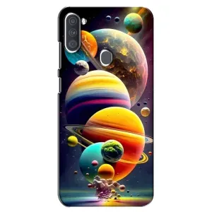 Чехол (ТПУ) с планетами на Samsung Galaxy A11 (A115) (Солнечна система)