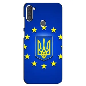 Чехол с Украинской символикой на Самсунг Галакси А11 (Украина это Европа)