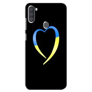 Силиконовый Чехол на Samsung Galaxy A11 (A115) (Я-Украина) (Украинское сердце)