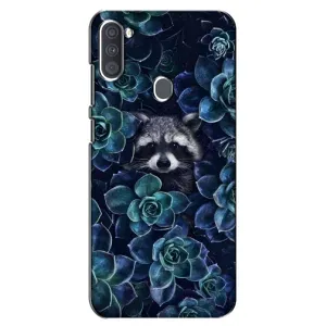 Силиконовый Чехол с Енотами на Samsung Galaxy A11 (A115) (В цветах)
