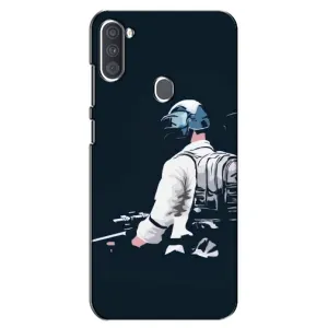 Силиконовый чехол с картинкой "Герой Pubg" на Samsung Galaxy A11 (A115) (В экиперовке)