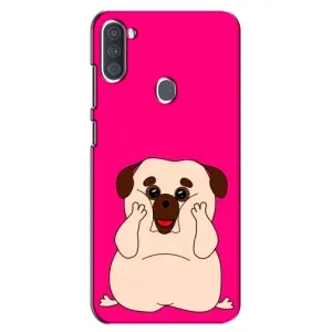 Чехол (ТПУ) Милые собачки для Samsung Galaxy A11 (A115) (Веселый Мопсик)