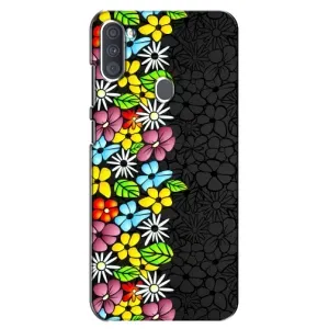 Чохол з Квітами для Samsung Galaxy A11 (A115) (Яскраві квіти)
