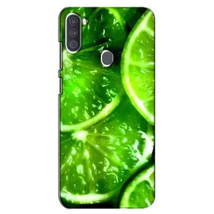 Чехол с изображением вкусной еды для Samsung Galaxy A11 (A115) (Яркий ЛАЙМ)